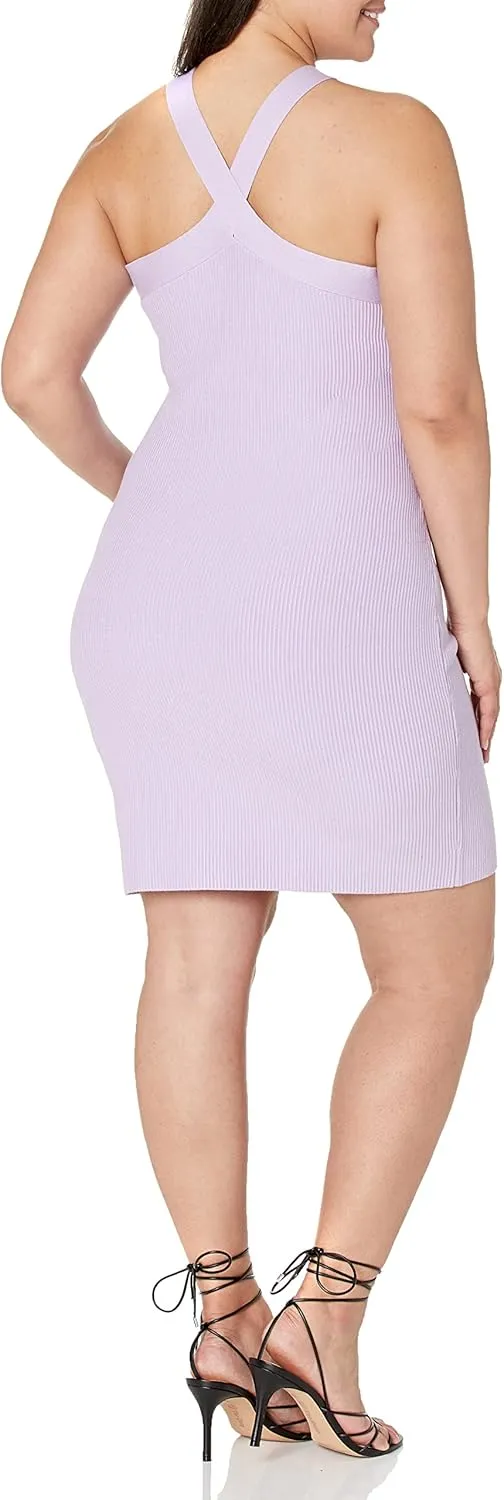 The Drop Women's Brunia Halter Mini Sweater Dress