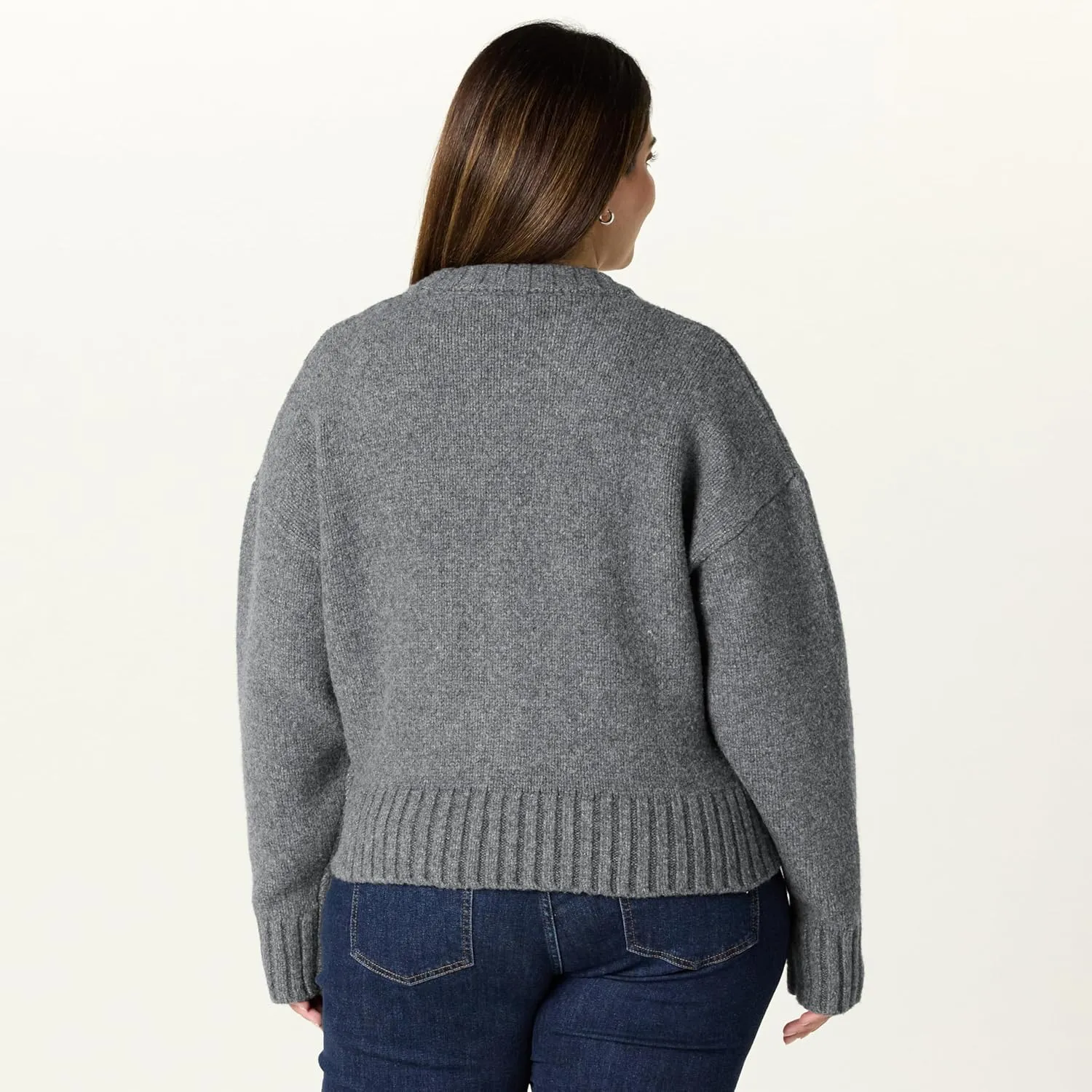 The Drop Women's Brynne Bomber Sweater Cardigan