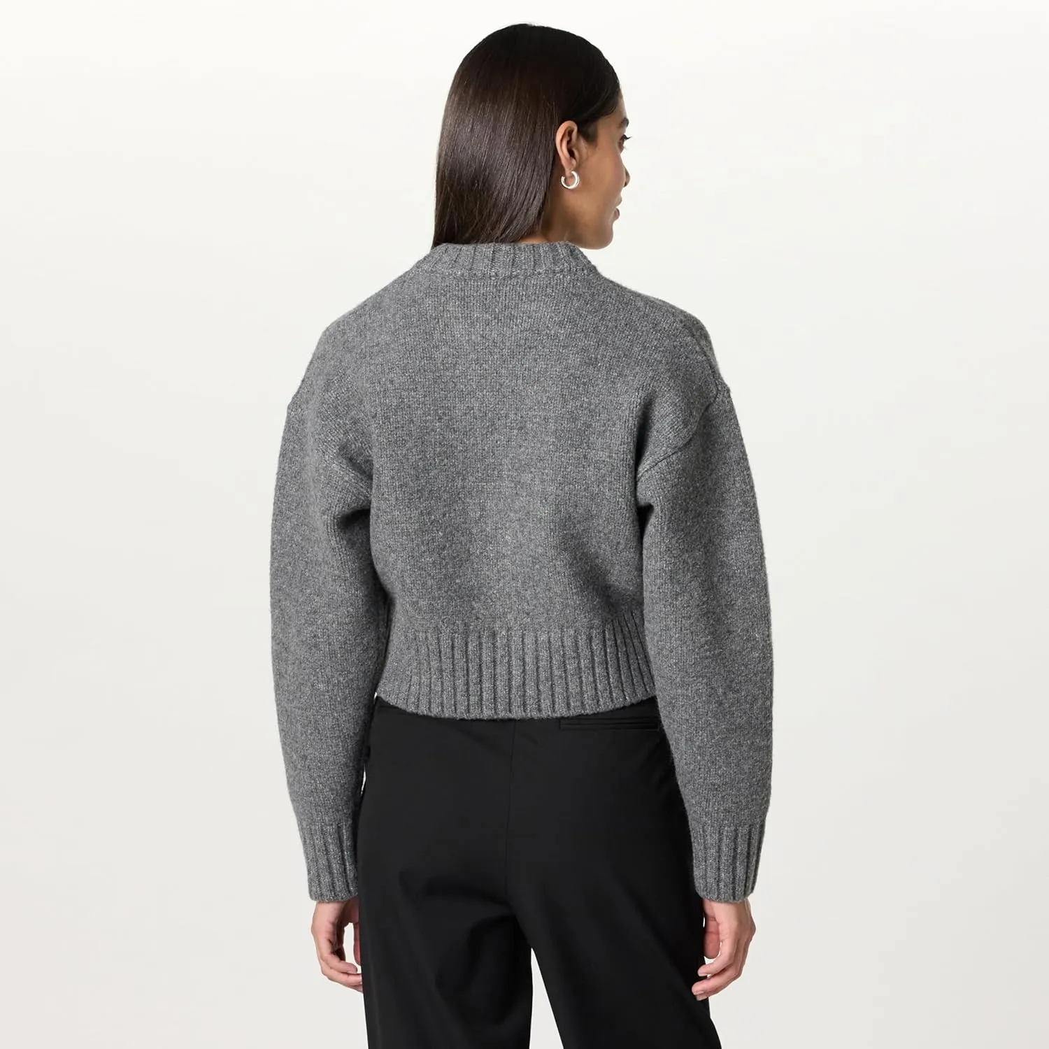 The Drop Women's Brynne Bomber Sweater Cardigan