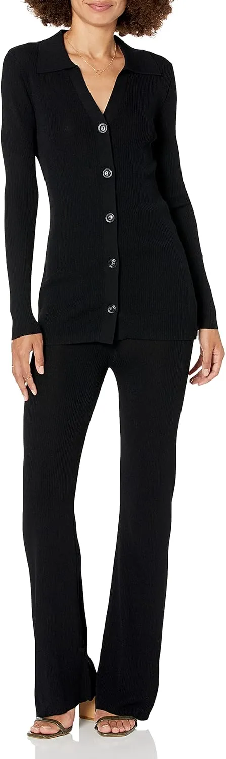 The Drop Women's Constance Rib Button-Down Sweater