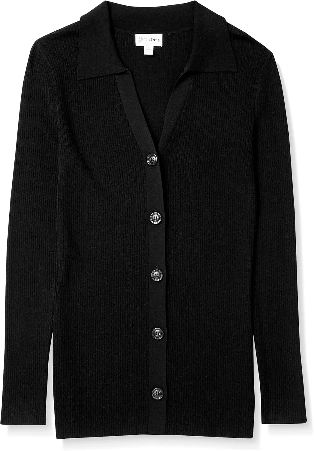 The Drop Women's Constance Rib Button-Down Sweater