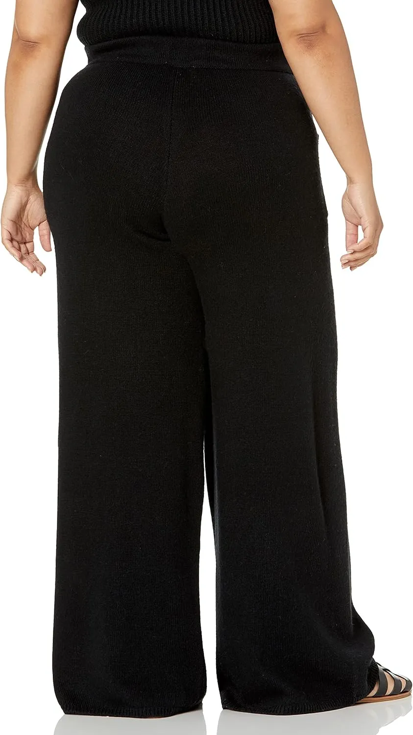 The Drop Women's Cynthia Wide Leg Sweater Pant