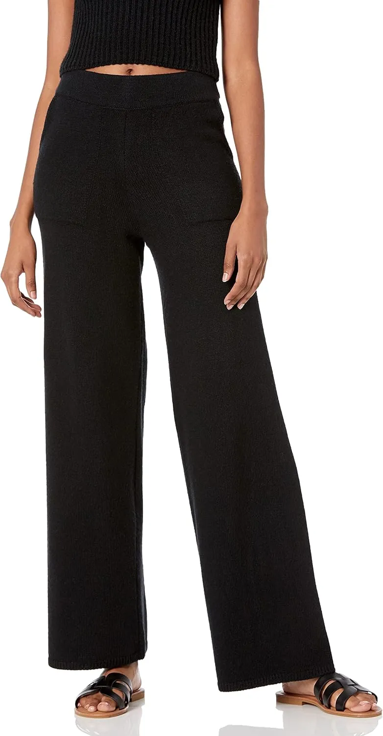 The Drop Women's Cynthia Wide Leg Sweater Pant