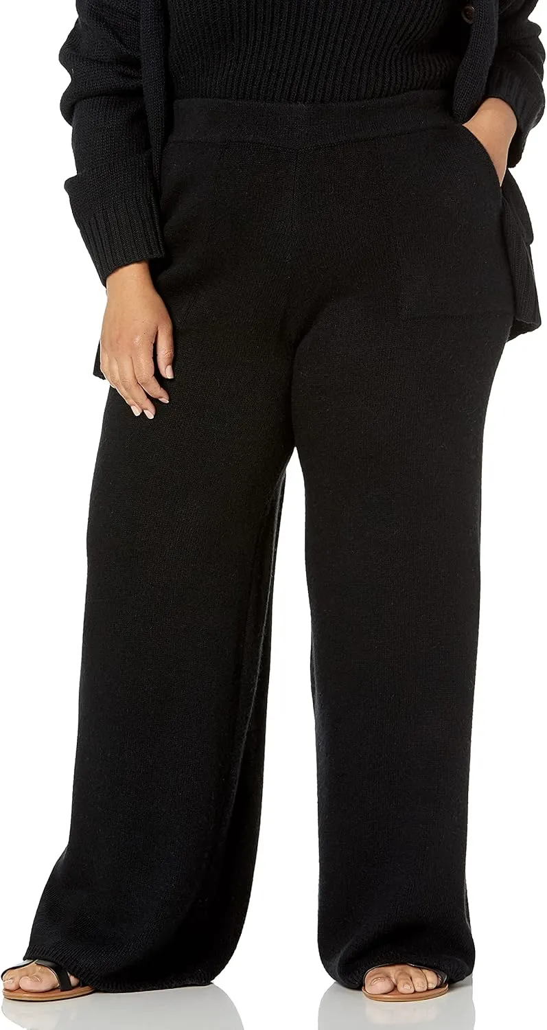 The Drop Women's Cynthia Wide Leg Sweater Pant