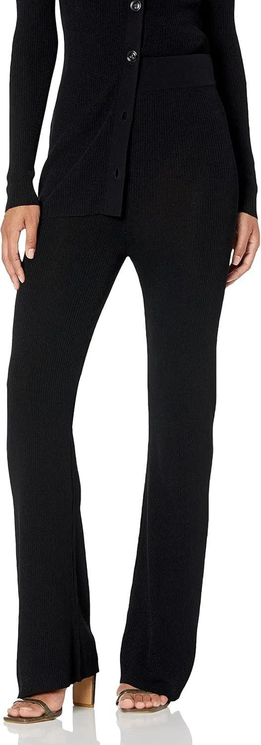 The Drop Women's Ellison Rib Flare Leg Sweater Pant
