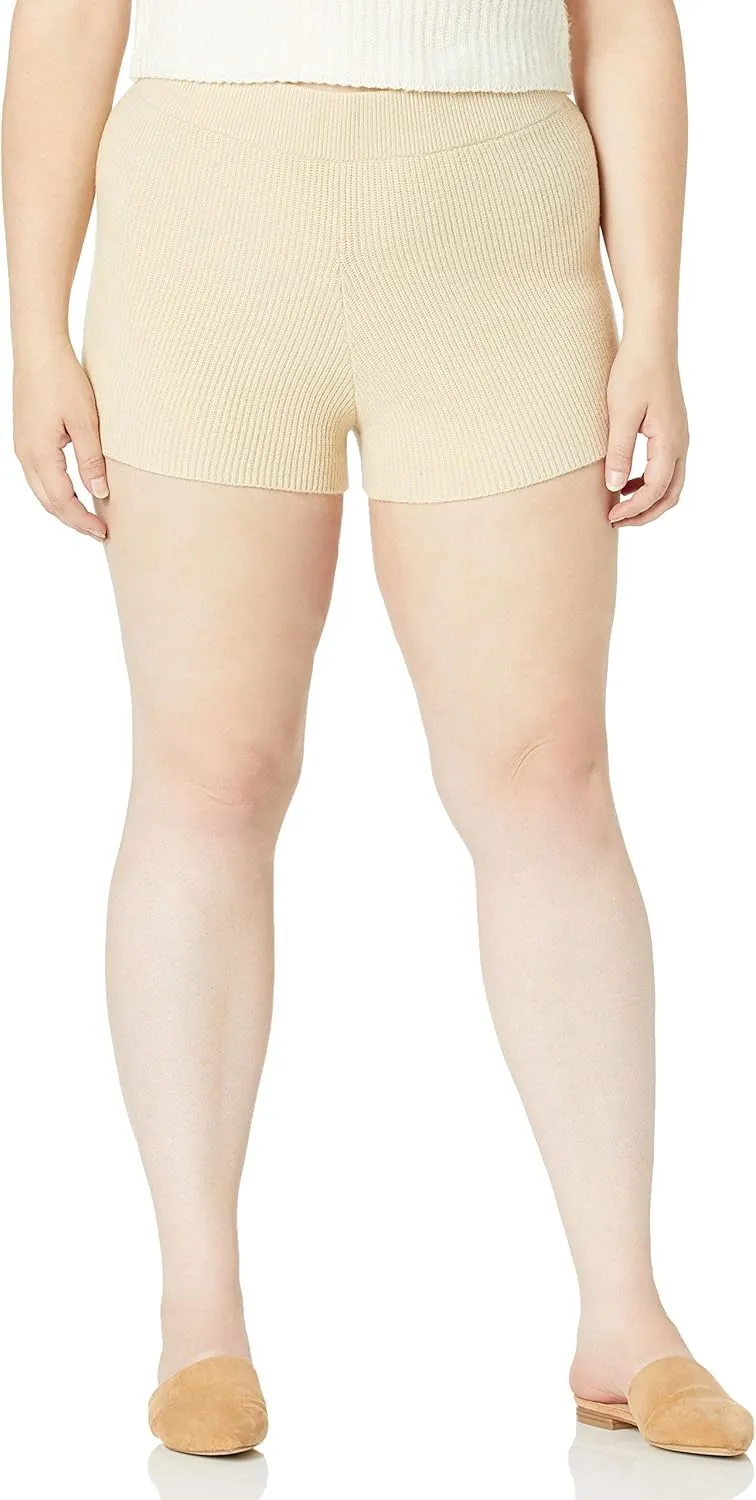 The Drop Women's Faith Pull-on Ribbed Sweater Short
