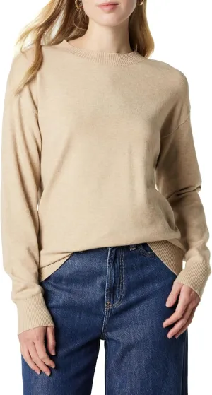 The Drop Women's Lulu Essential Crew Neck Sweater