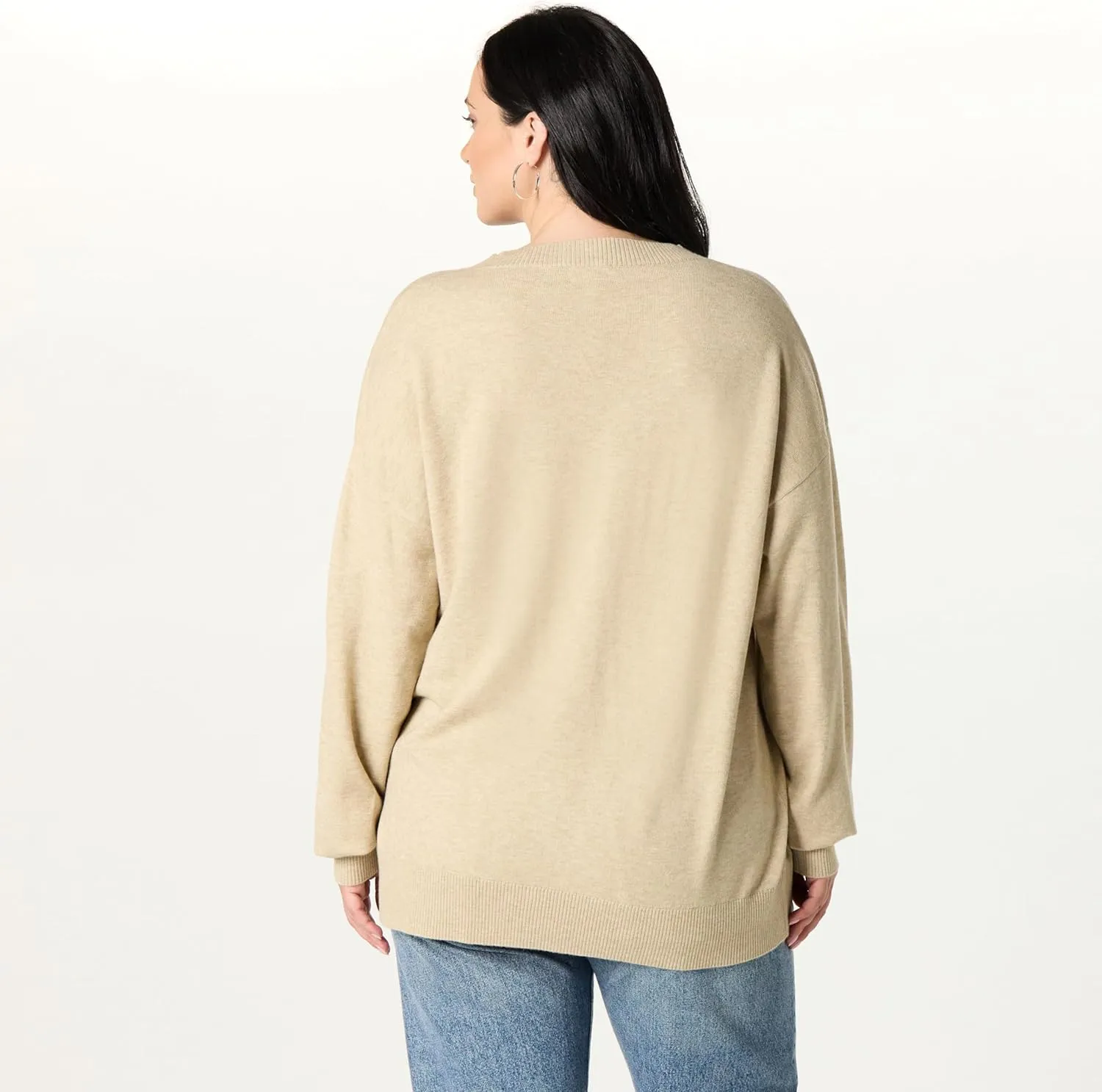The Drop Women's Lulu Essential Crew Neck Sweater