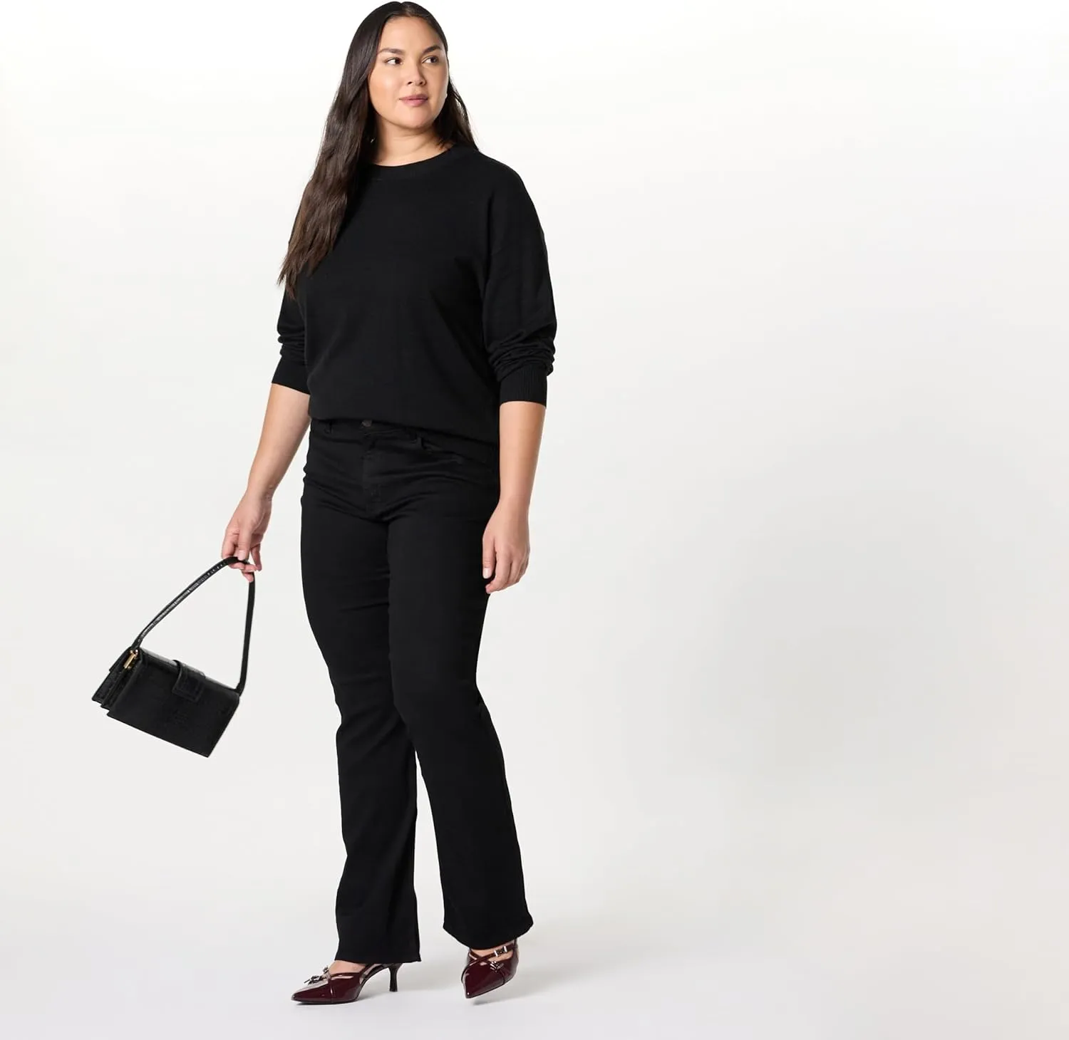The Drop Women's Lulu Essential Crew Neck Sweater