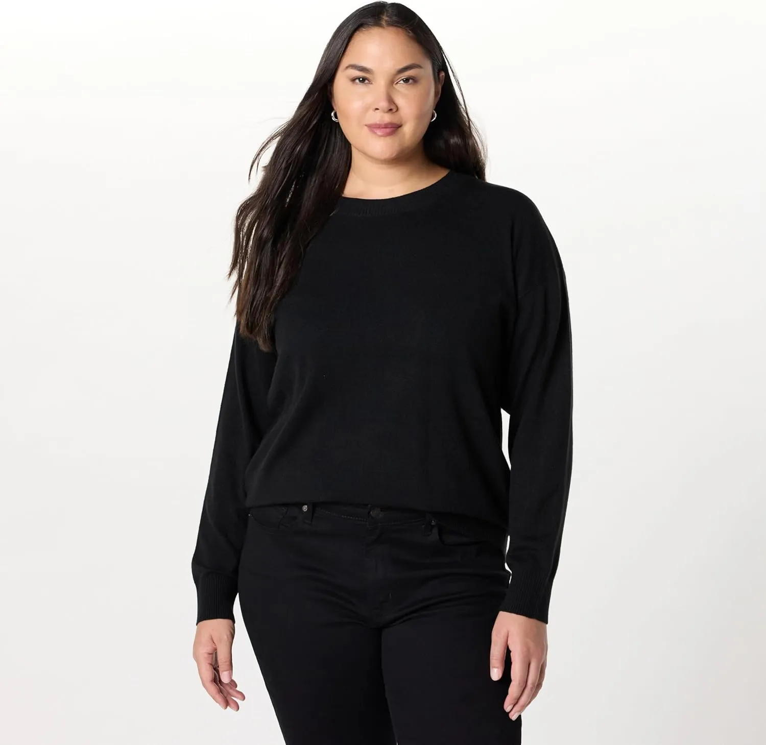 The Drop Women's Lulu Essential Crew Neck Sweater