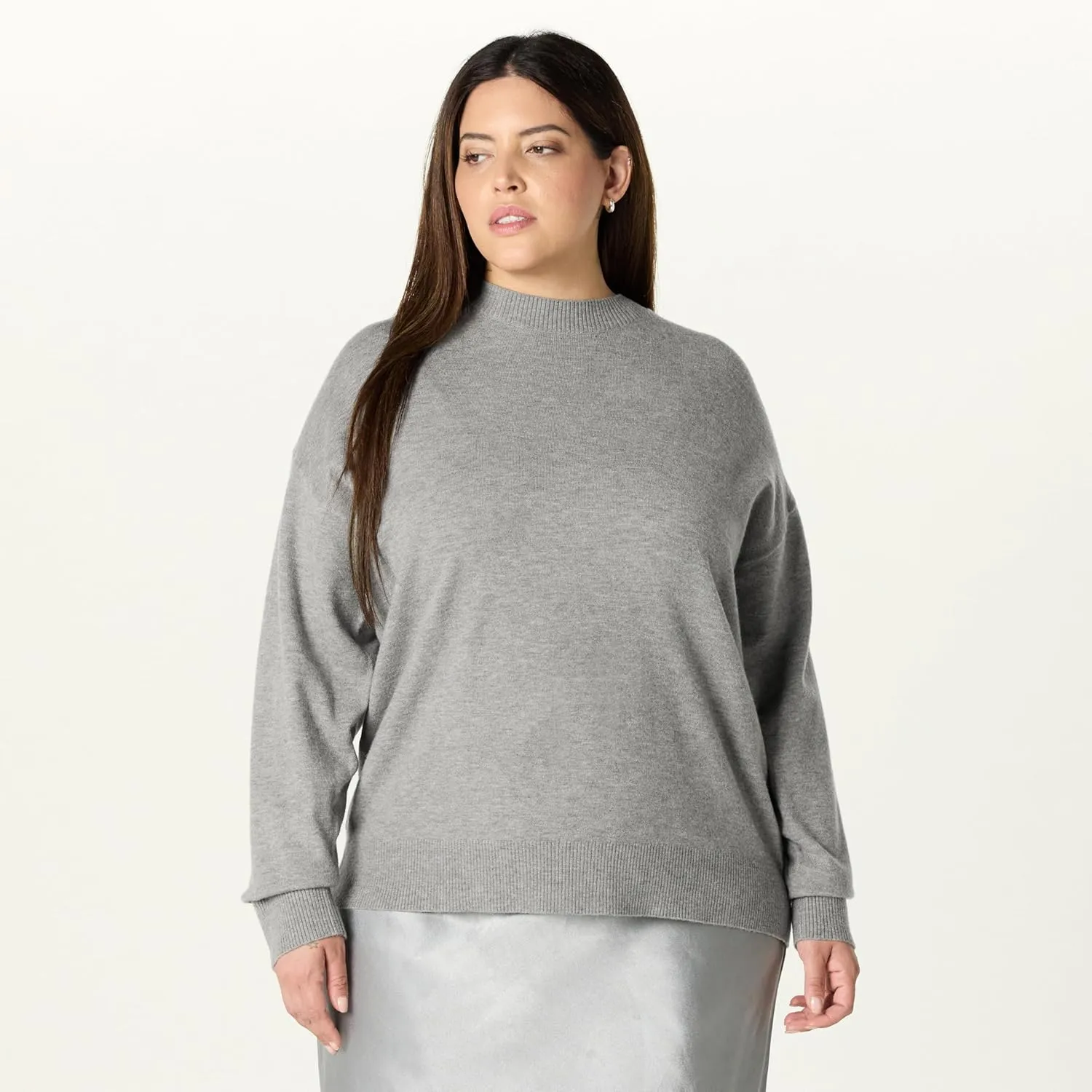 The Drop Women's Lulu Essential Crew Neck Sweater