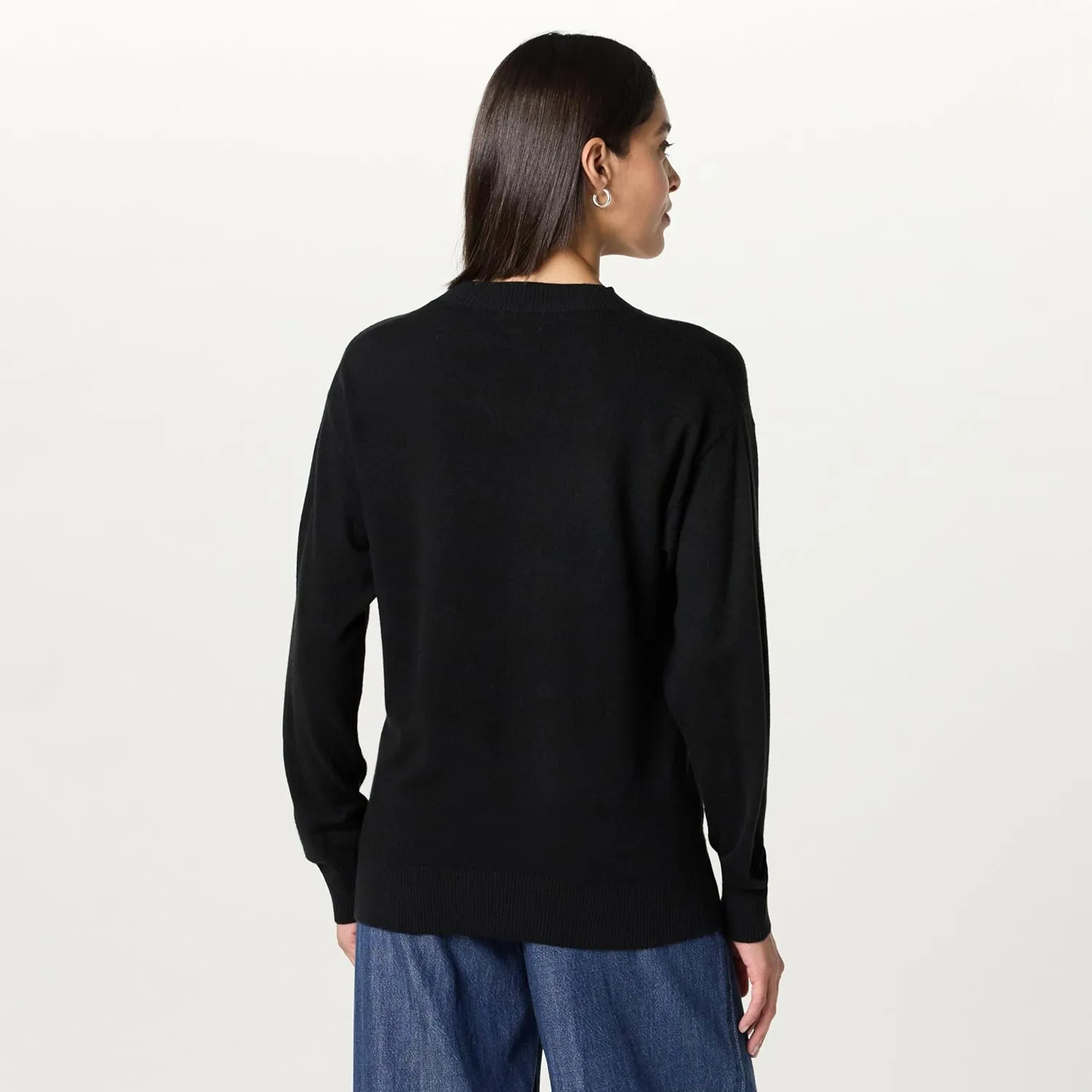 The Drop Women's Lulu Essential Crew Neck Sweater