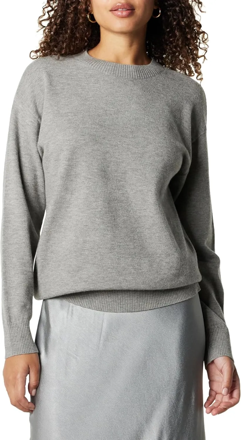 The Drop Women's Lulu Essential Crew Neck Sweater