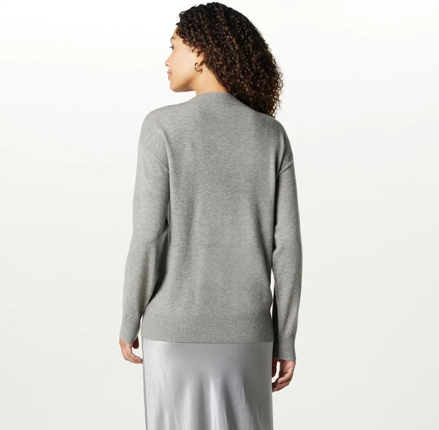 The Drop Women's Lulu Essential Crew Neck Sweater