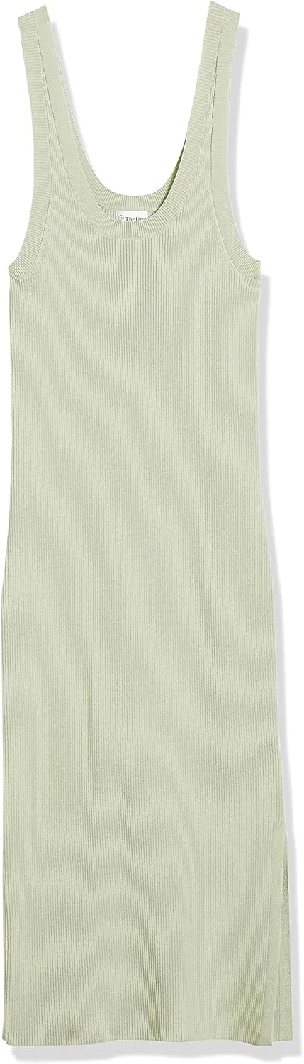 The Drop Women's Yasmin Rib Midi Sweater Tank Dress