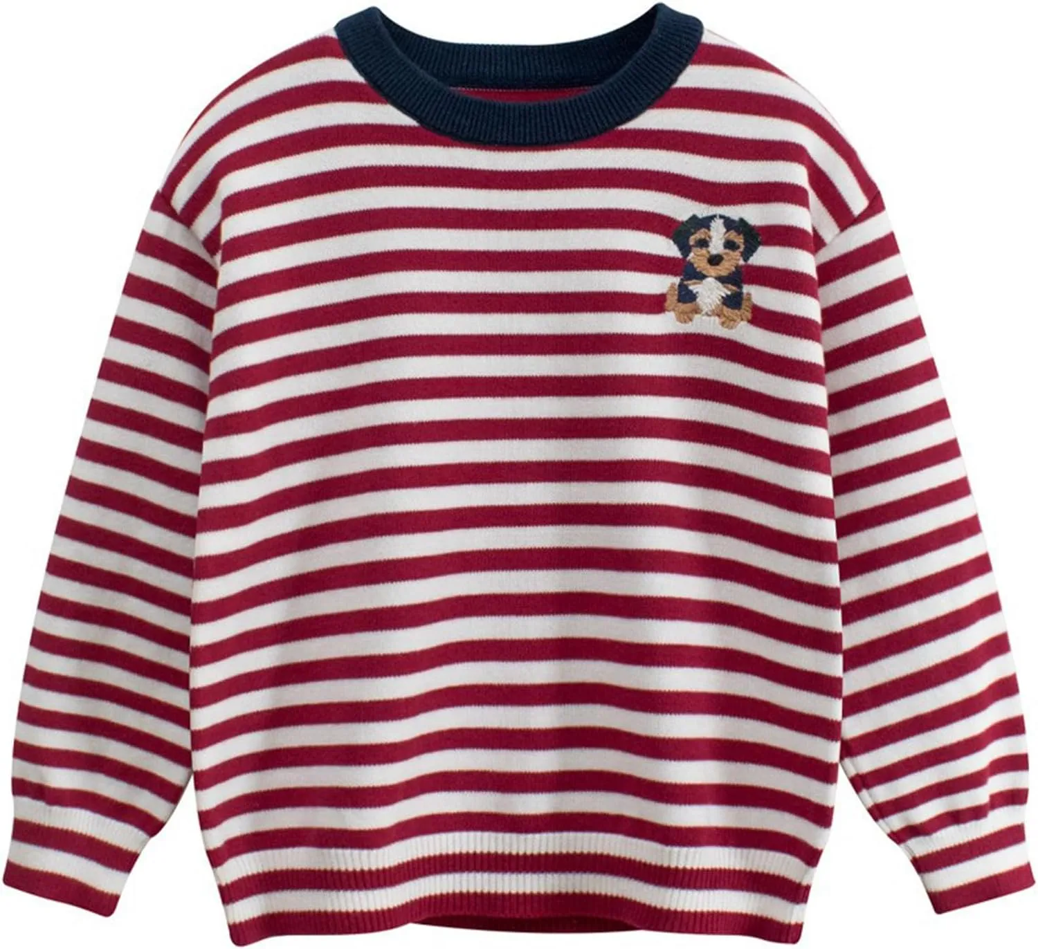 Toddler Baby Boy Knit Sweater Pullover Cotton Cartoon Sweatshirt