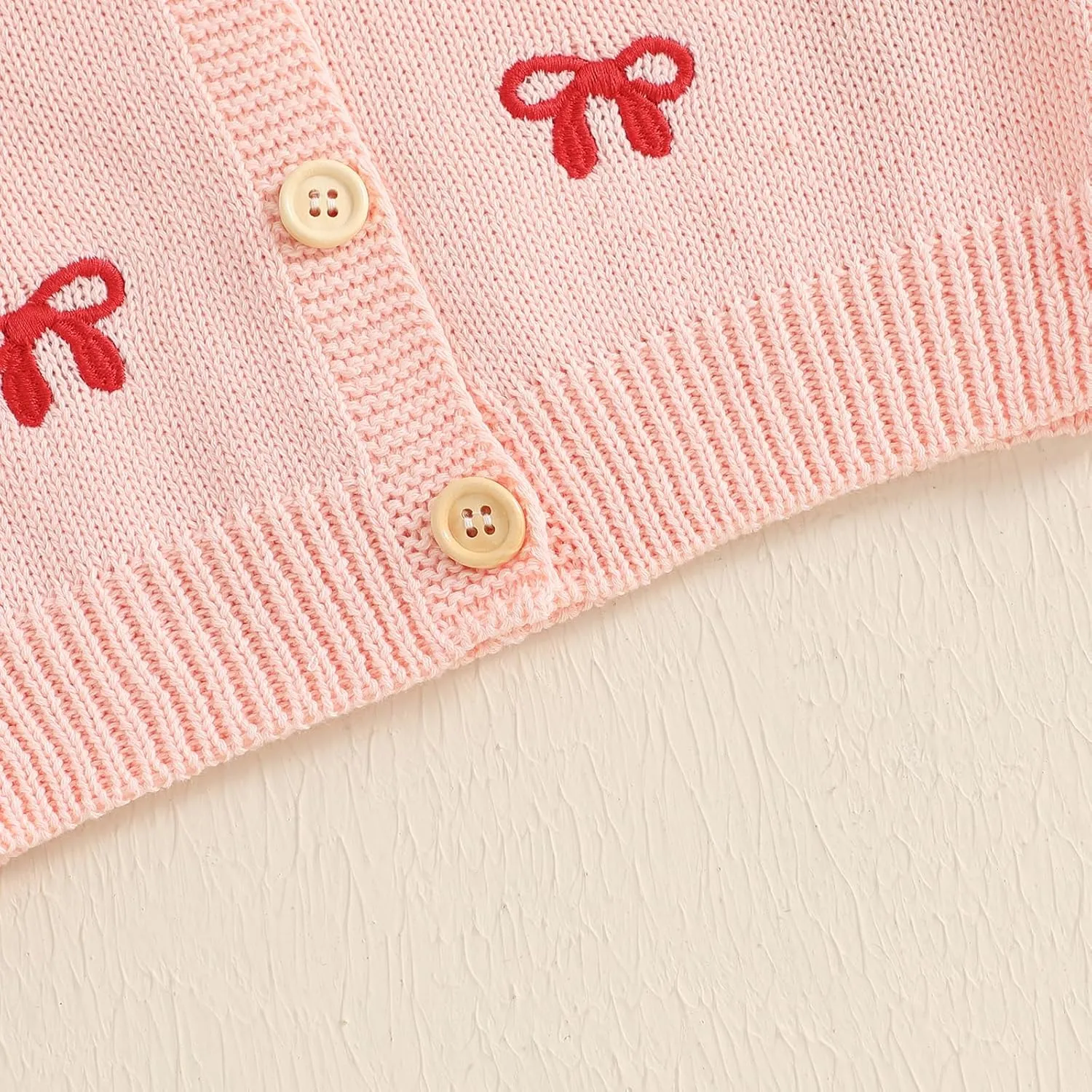 Toddler Baby Girl Cardigan Long Sleeve Floral Button Knit Sweater Coats Top Cute Fall Winter Knitwear Jacket Warm Clothes