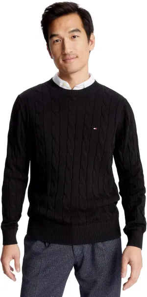 Tommy Hilfiger Men's Iconic Cable Knit Sweater 2024 Collection
