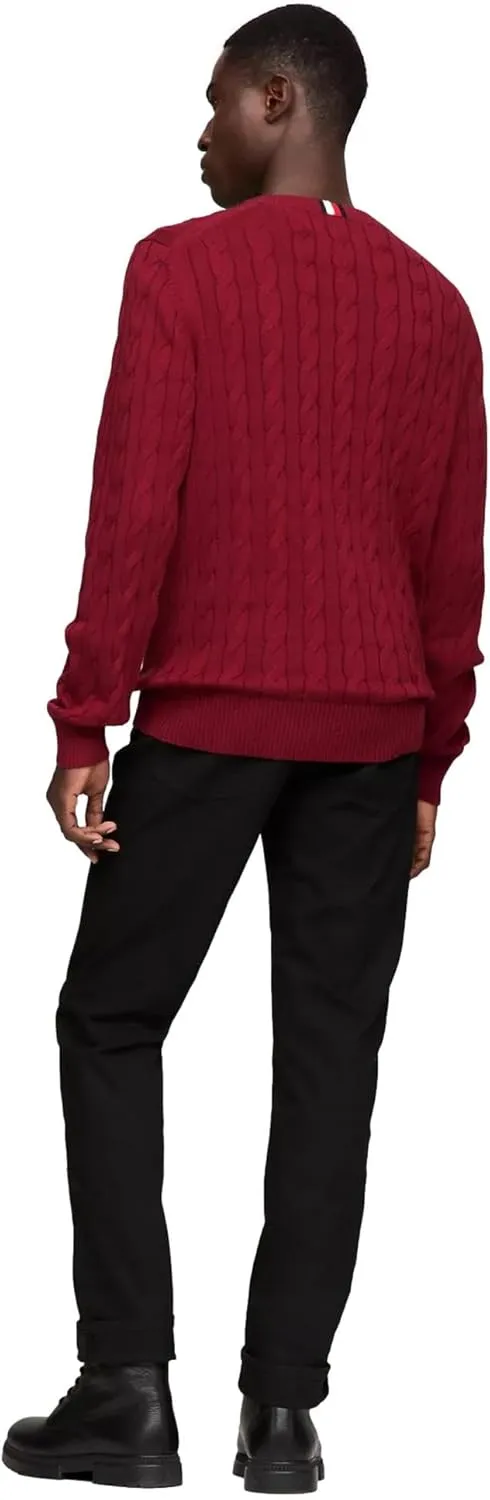 Tommy Hilfiger Men's Iconic Cable Knit Sweater 2024 Collection