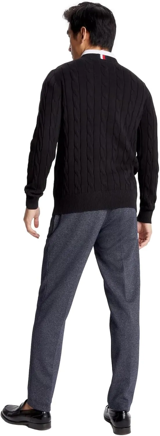 Tommy Hilfiger Men's Iconic Cable Knit Sweater 2024 Collection