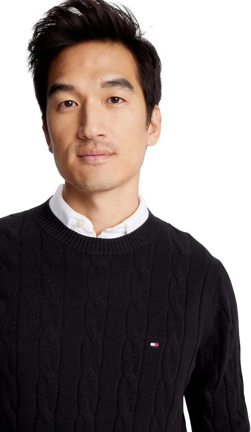 Tommy Hilfiger Men's Iconic Cable Knit Sweater 2024 Collection