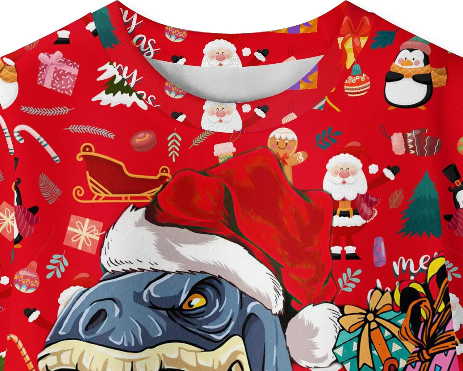 Ugly Christmas Sweater for Adults and Kids Family Matching Set Fleece Sweatshirt Hoodie Funny Graphic Unisex Pullover