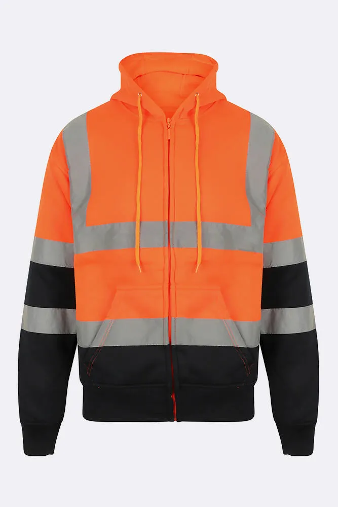 Unisex Hi VIZ Zipper Hoodie