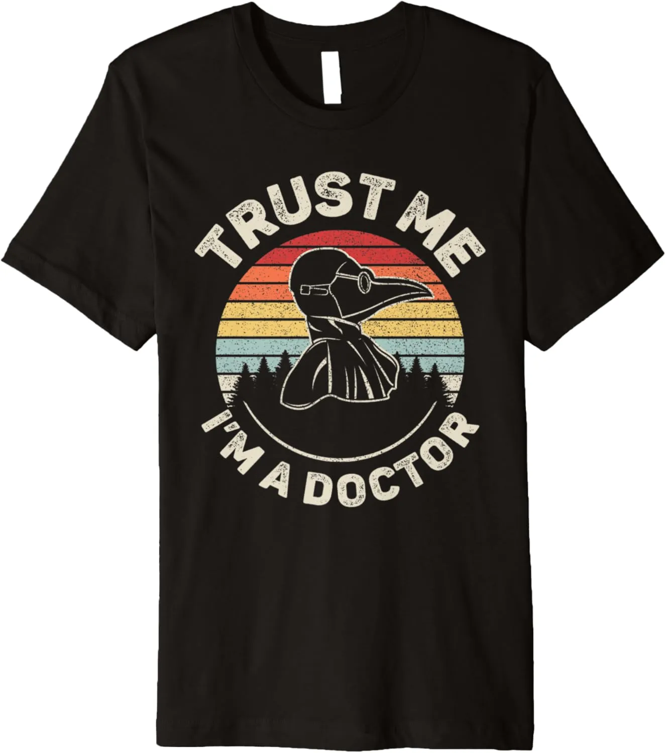 Vintage Retro Trust Me I'm A Doctor Plague Premium T-Shirt
