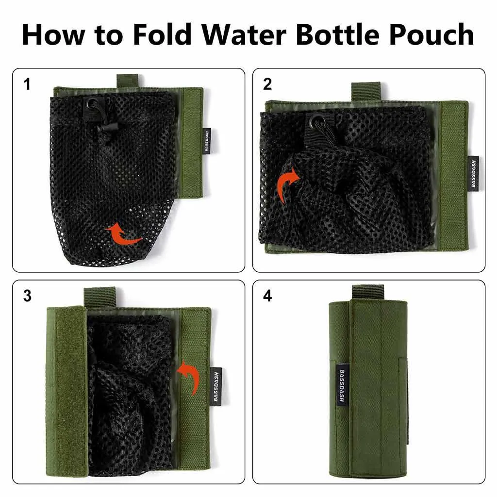 Water Bottle Pouch with Carabiner