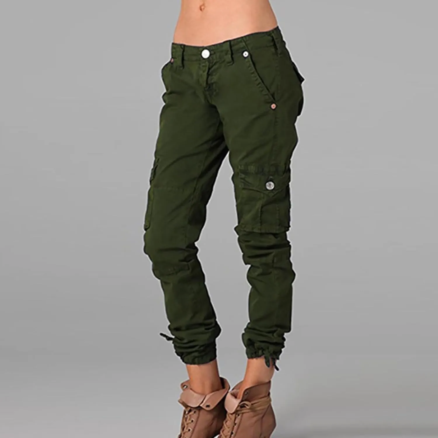Wide Leg Pants Casual Trousers Belt Casual Zipper Pocket Without Design Color Yoga Pants Womens Cargo Pants Y2K