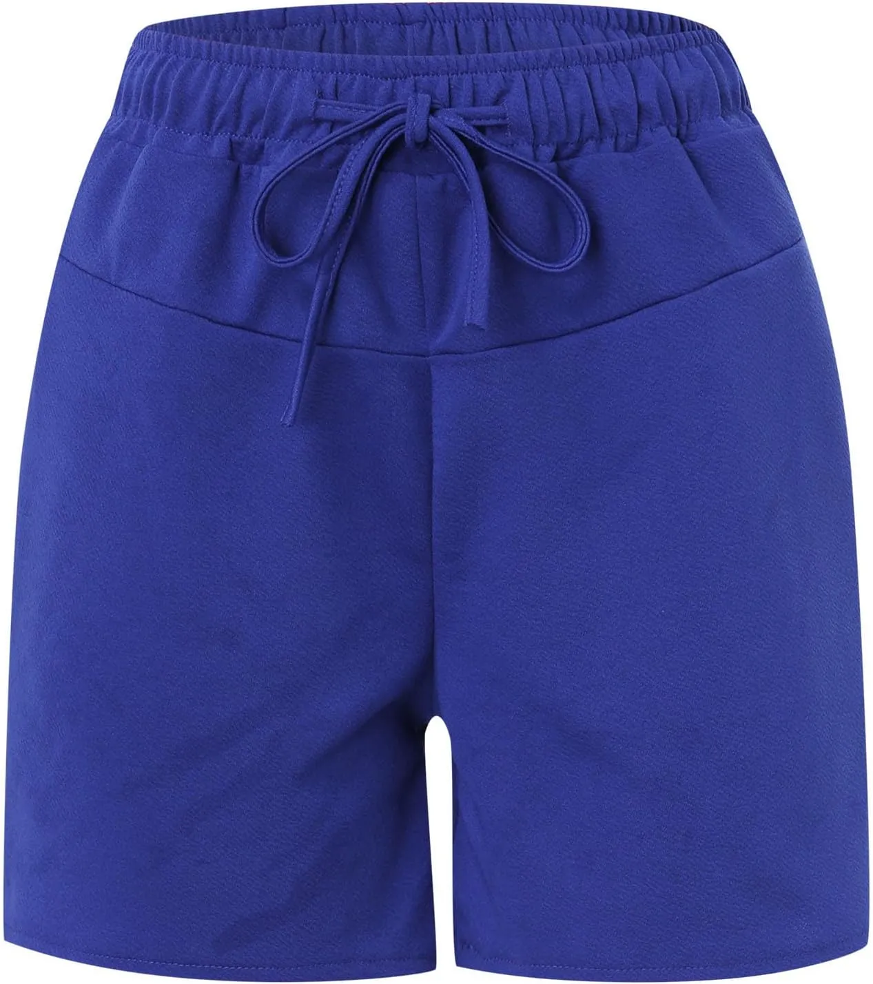 Women 2024 Casual Shorts Loose Drawstring Comfy Elastic High Waist Shorts Summer Pull On Short Pants with Pockets
