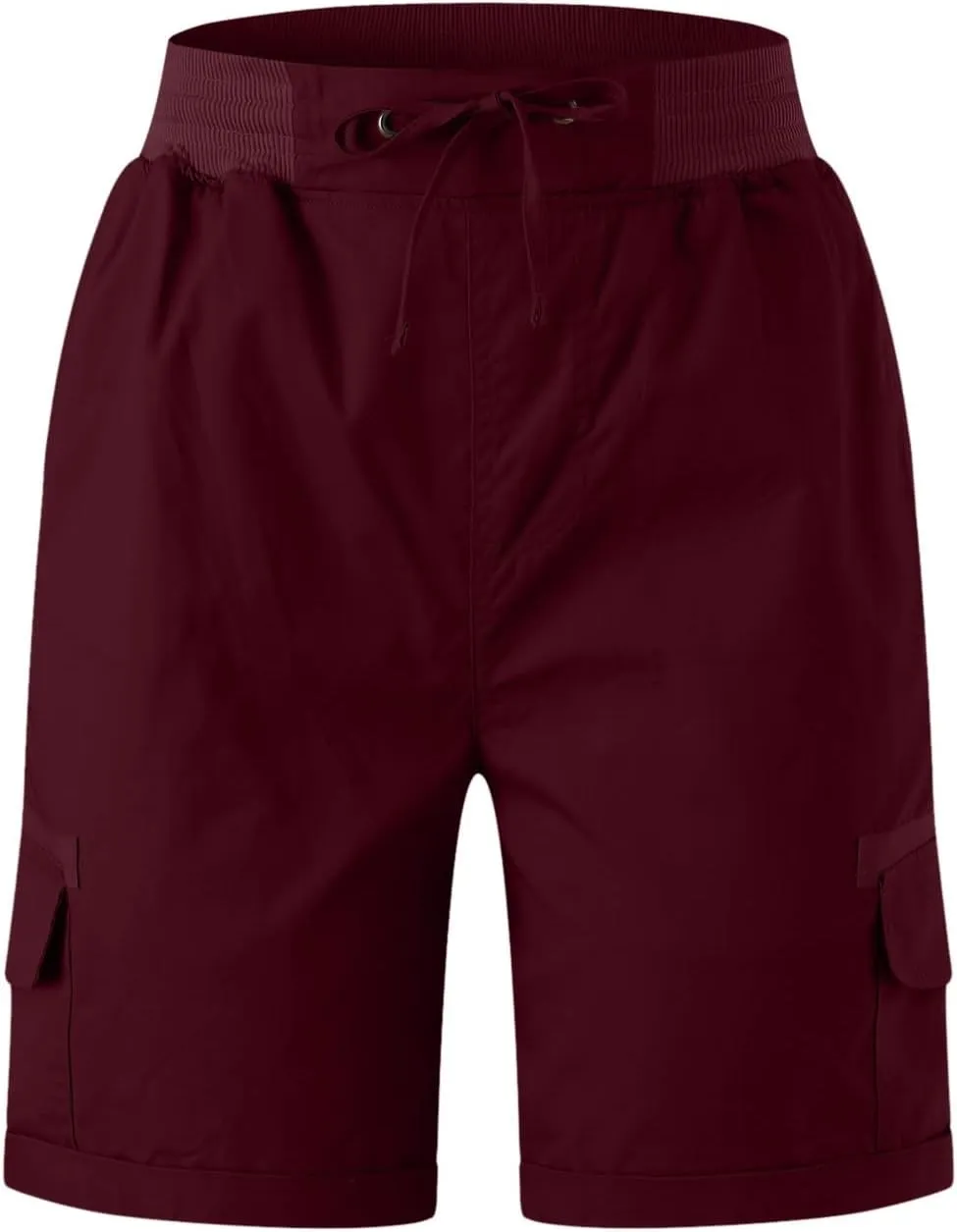 Women Summer Cargo Shorts Lightweight Multi-Pockets Loose Hiking Shorts Mid Rise Casual Trendy Outdoor Workout Short