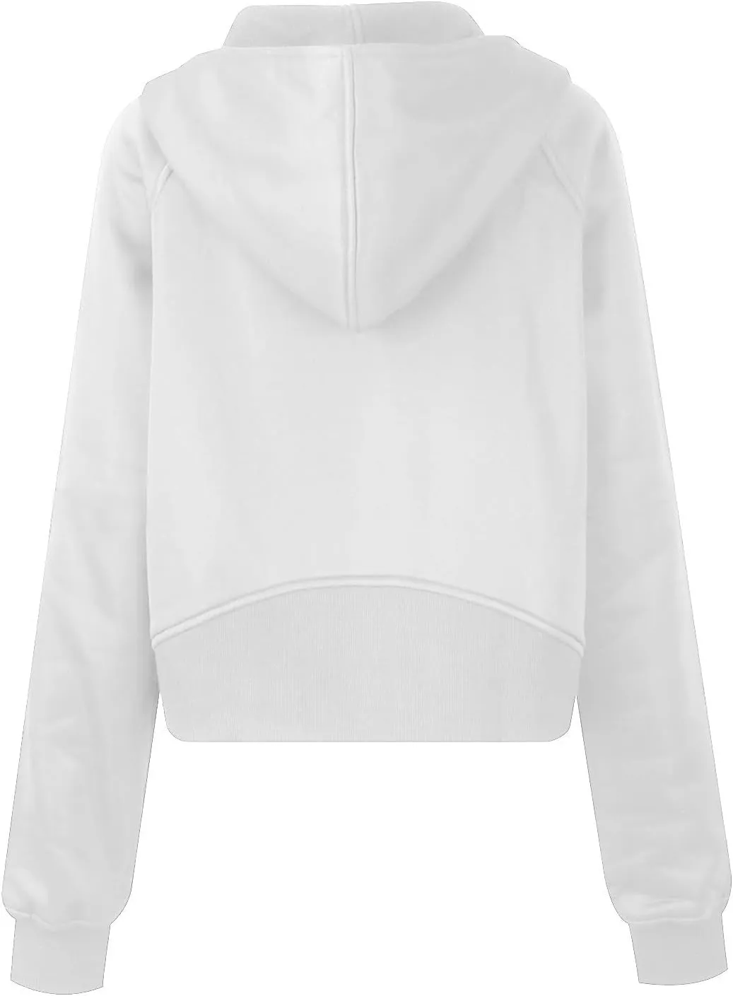 Women's Fashion Hoodies & Sweatshirts Casual Long Sleeve y2k Clothes Full Zip Up Cropped Hoodie Jacket With Pockets