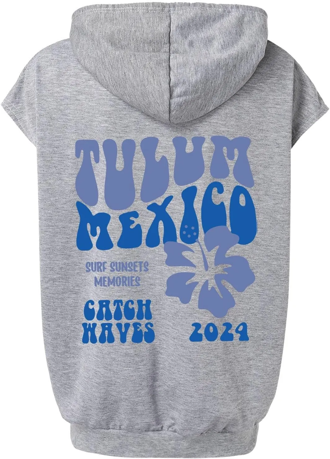 Womens Hawaii Hooded Tank Top,Palm Graphic Print Cap Sleeve Athletic Exercise Loose Fit Casual Oversized Hoodie Vest