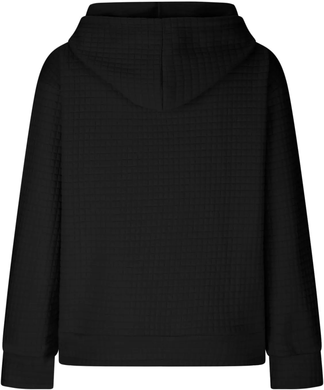 Womens Hoodies Oversized Waffle Drawstring Thick Pullover Sweatshirt Fall Fashion 2024 Soft Baggy Tunic Hoodies