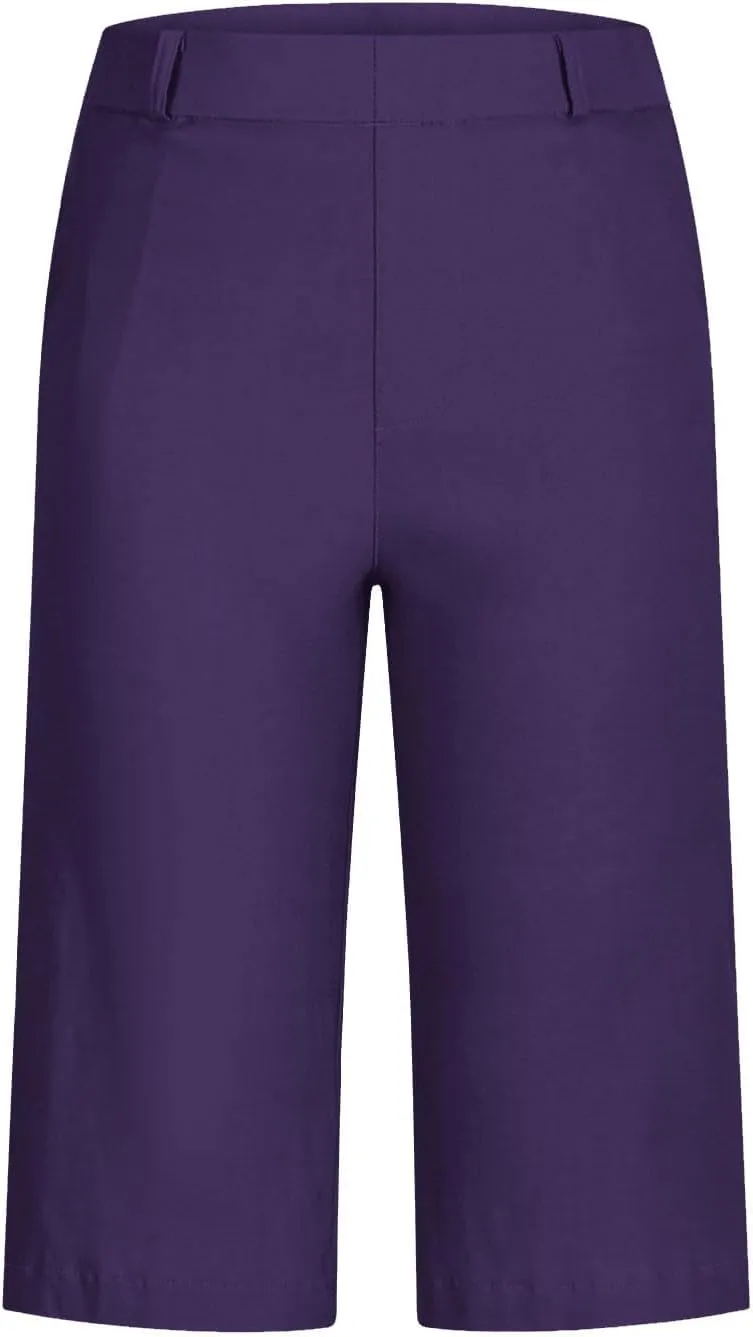 Women's Pull On Bermuda Shorts for Women 2025 Trendy Stretch Twill Short Dressy Casual High Waisted Summer Slacks