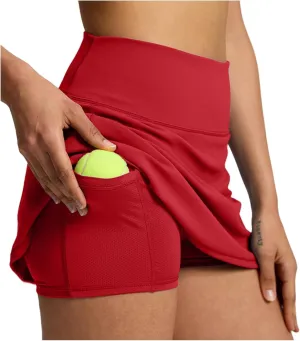 Women's Skorts Casual Summer Pockets Shorts High Waisted Pleated Running Workout Athletic Golf Tennis Skirt Shorts