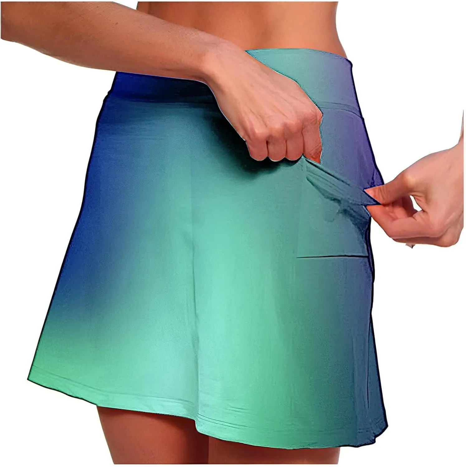 Womens Striped Skirt Shorts Stretchy High Waisted Home Relaxing Lounge Homewears Fitness Workout Yoga Casual Leggings