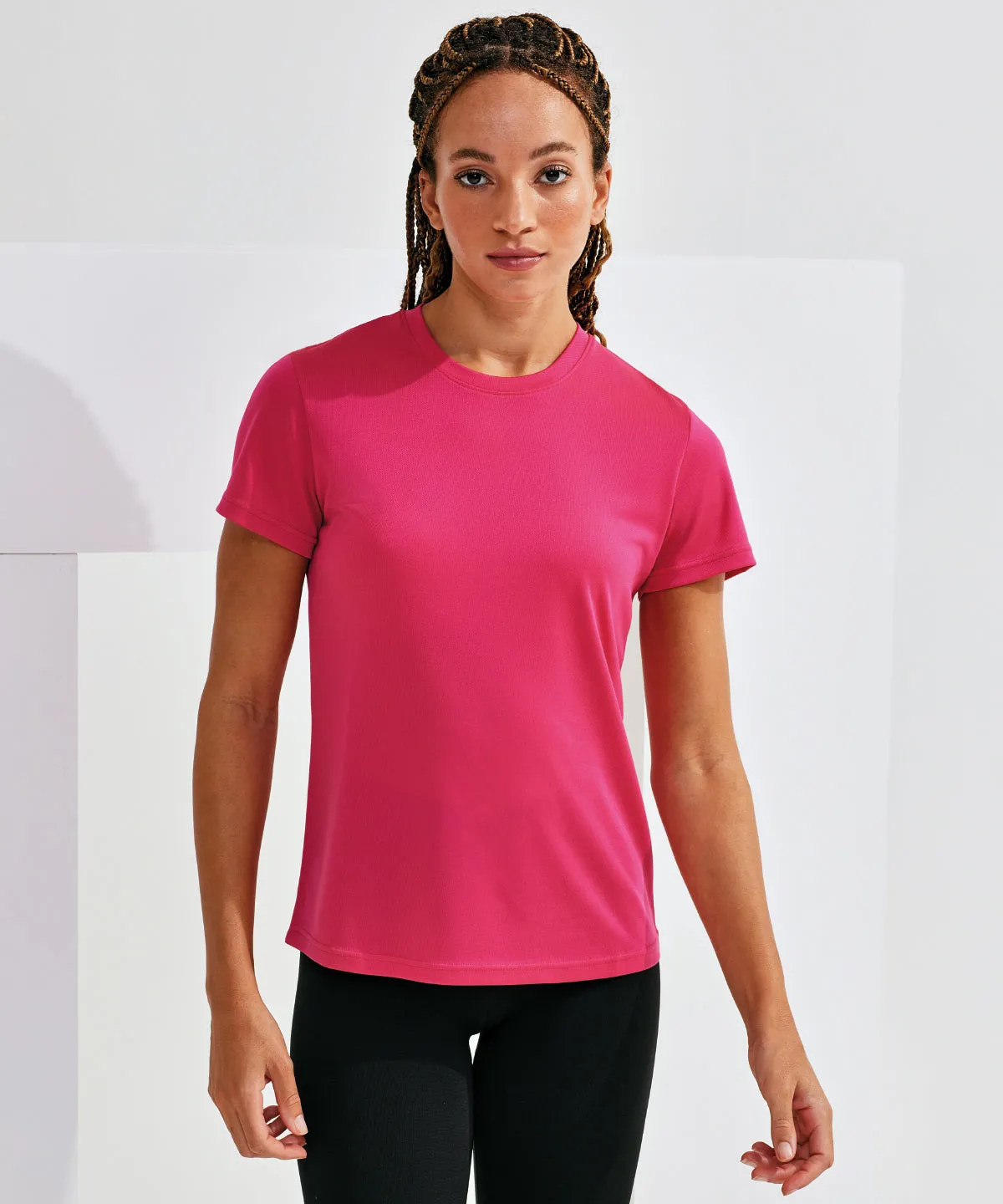 Womens TriDri® textured recycled tee | French Navy