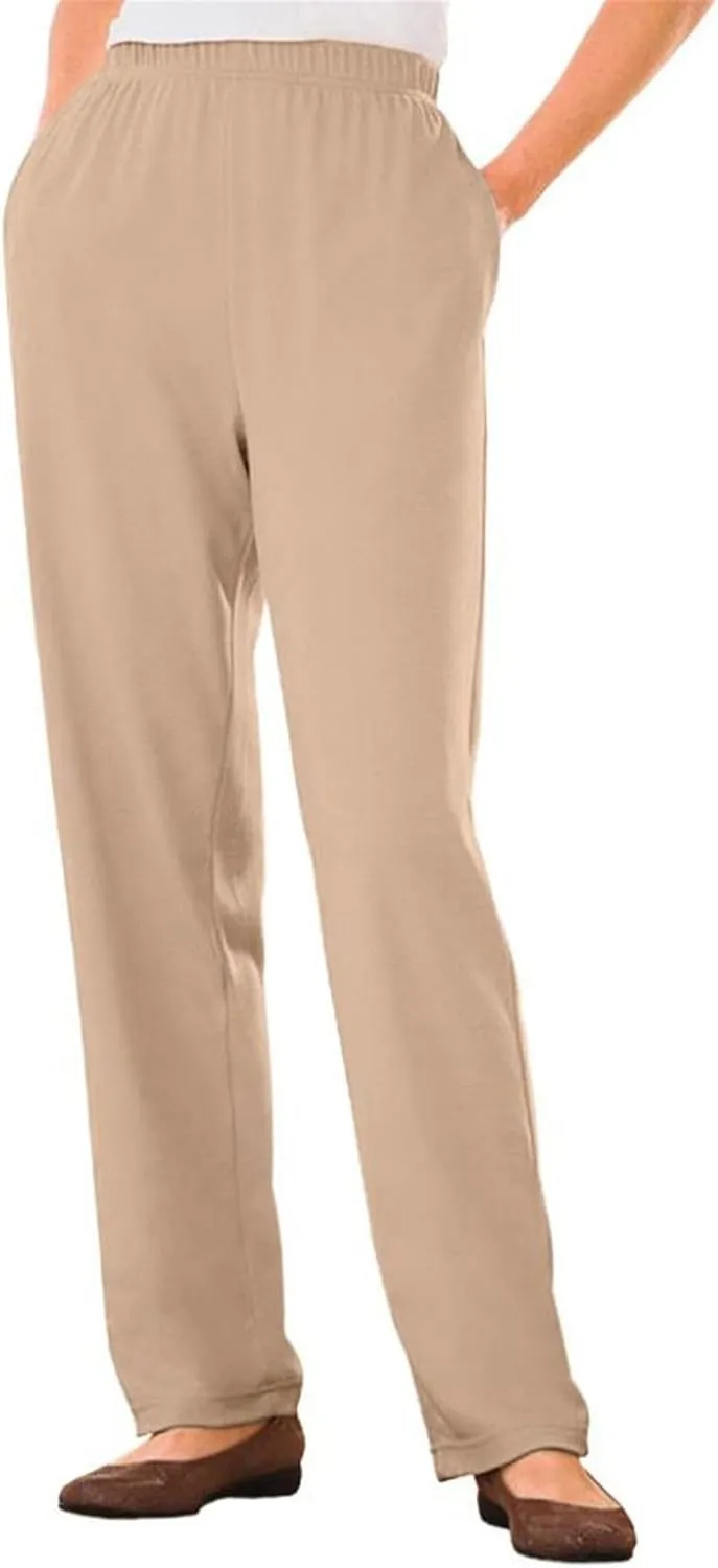 Womens Work Casual Trousers 2025 Trendy Solid Color Straight Leg Pants Going Out Beach Playing Cozy Lounge Sweatpants