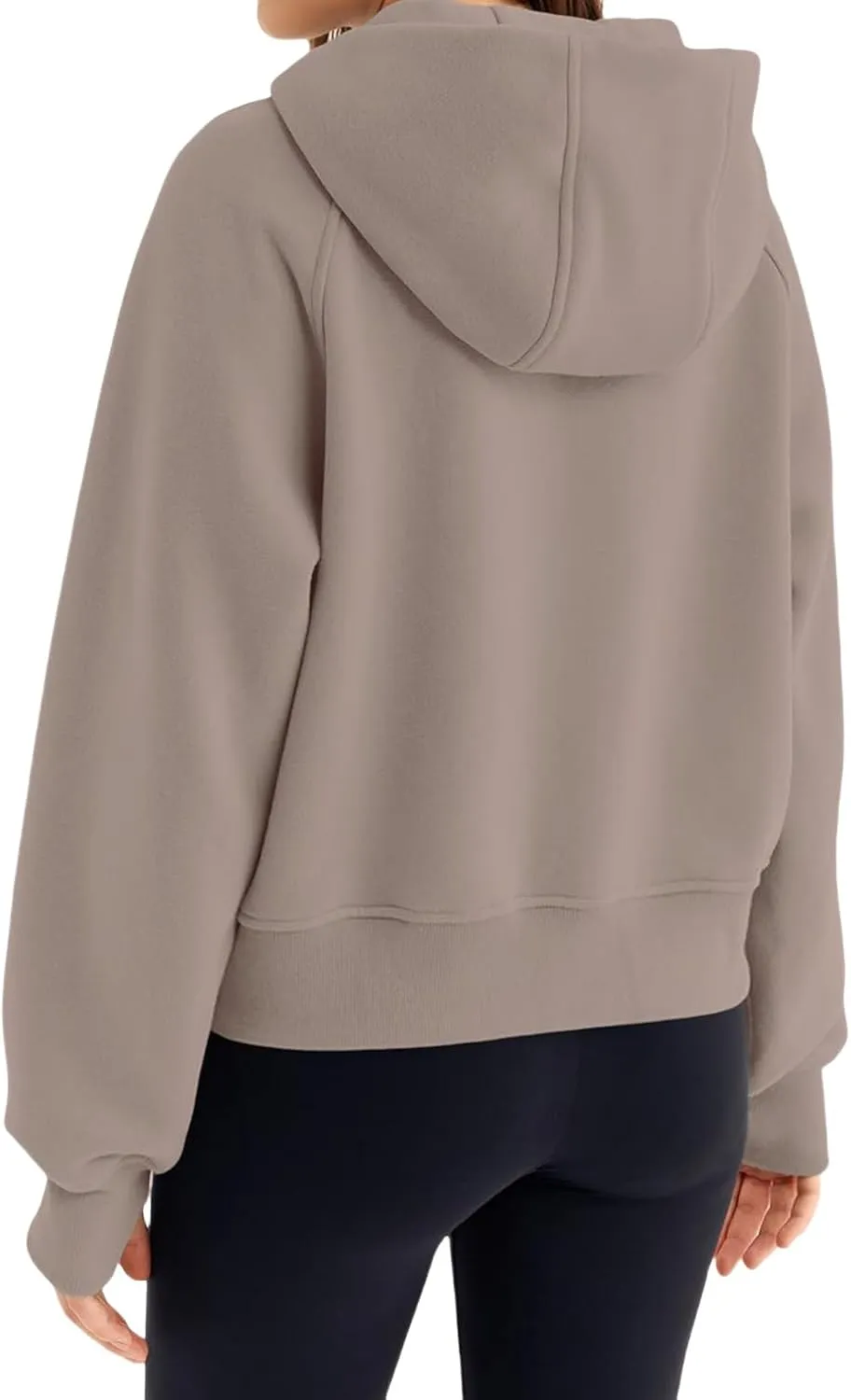 Womens Zip Up Hoodies Fleece Jackets Oversized Sweatshirts Fashion Cropped Hoodie Y2k Fall Outfits Casual Tops Pockets