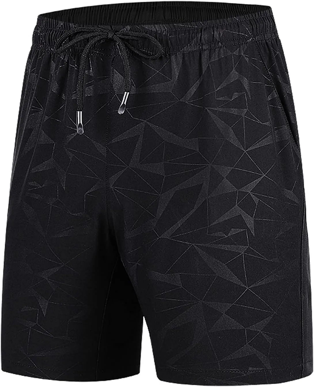 Ymosrh Men's Athletic Hiking Shorts Quick Dry Workout Shorts Lightweight Gym Running Shorts Basketball Training
