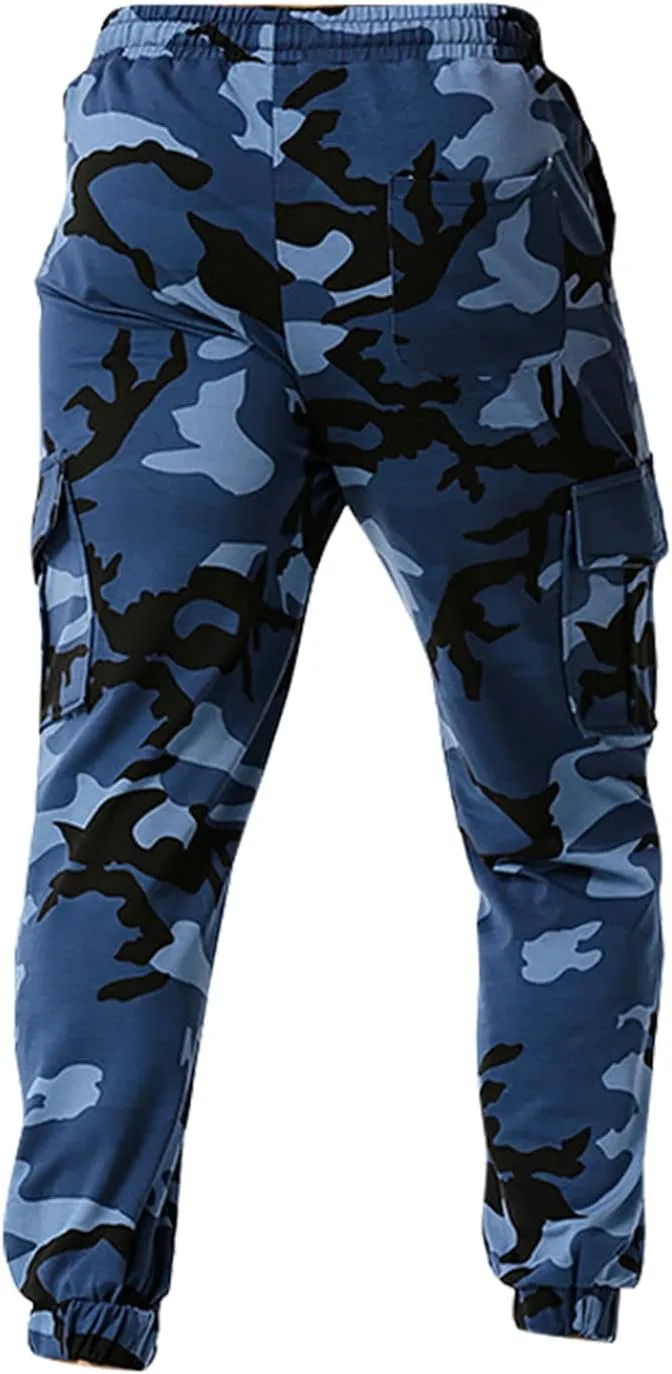 Ymosrh Mens Pants Cargo Men Jeans Solid Color Ripped Holes Frayed Gradient Washed Trousers Chino Pants